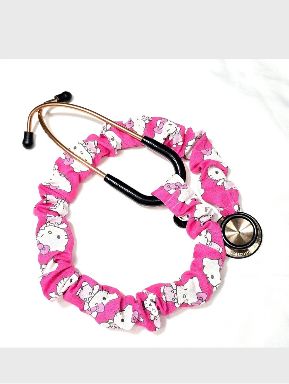 Handmade Pink Hello Kitty Colorful Stethoscope Sleeve: Washable Cotton Cover